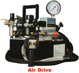 Air drive hydraulic pump